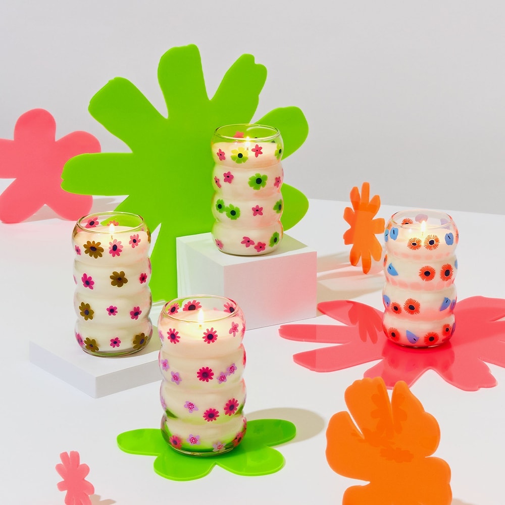 $30 Neon Blooms Candles