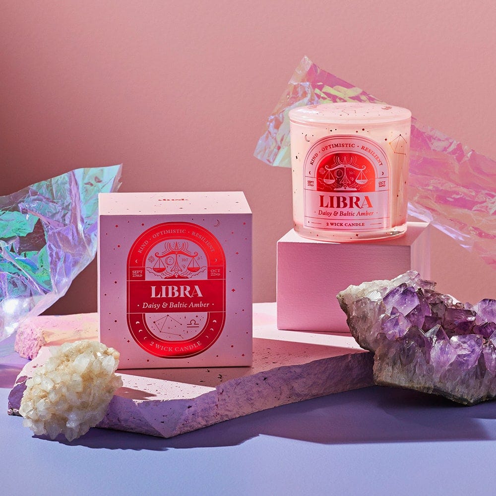 Libra Zodiac Candle